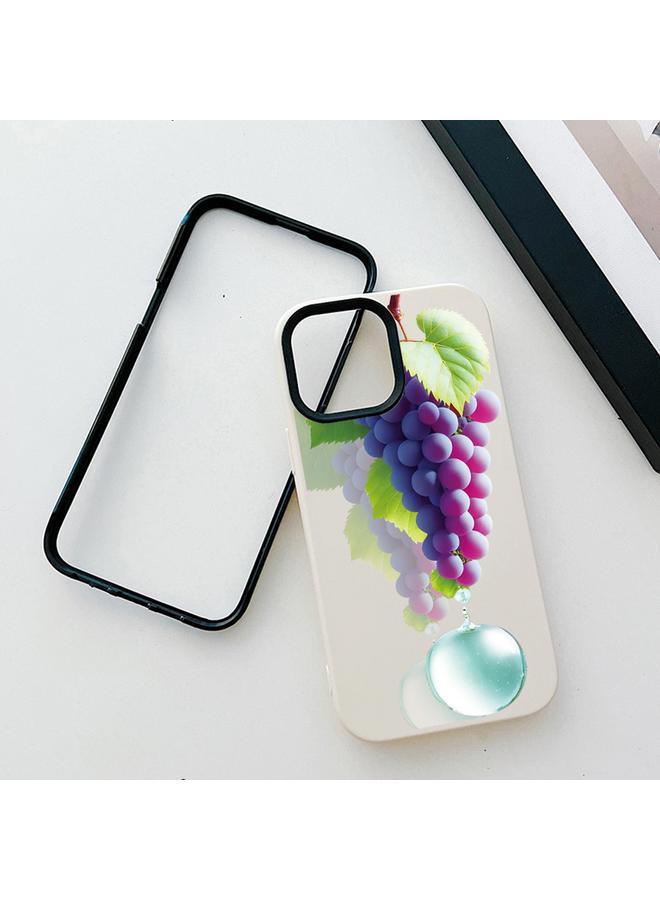 S-TOP Case For iPhone XS Max Grape Pattern PC Hybrid TPU Phone Case - Image 3