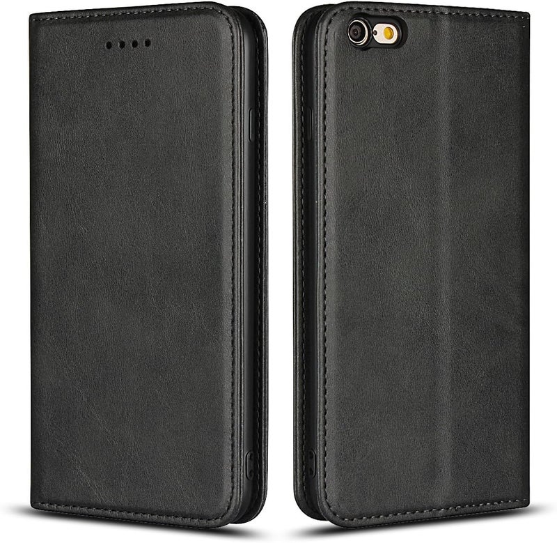 iCoverCase Detachable clean for iPhone 6 Plus/6s Plus Wallet Case with Card Holder, PU Leather Magnetic Kickstand Feature Shockproof Protective Flip Cover Case - Dark Gray Longevity upgraded craftsmanship - Image 1