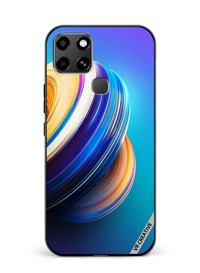 VR CREATIVE Protective Case Cover For Infinix Smart 6 Abstract Design Multicolour - Image 1