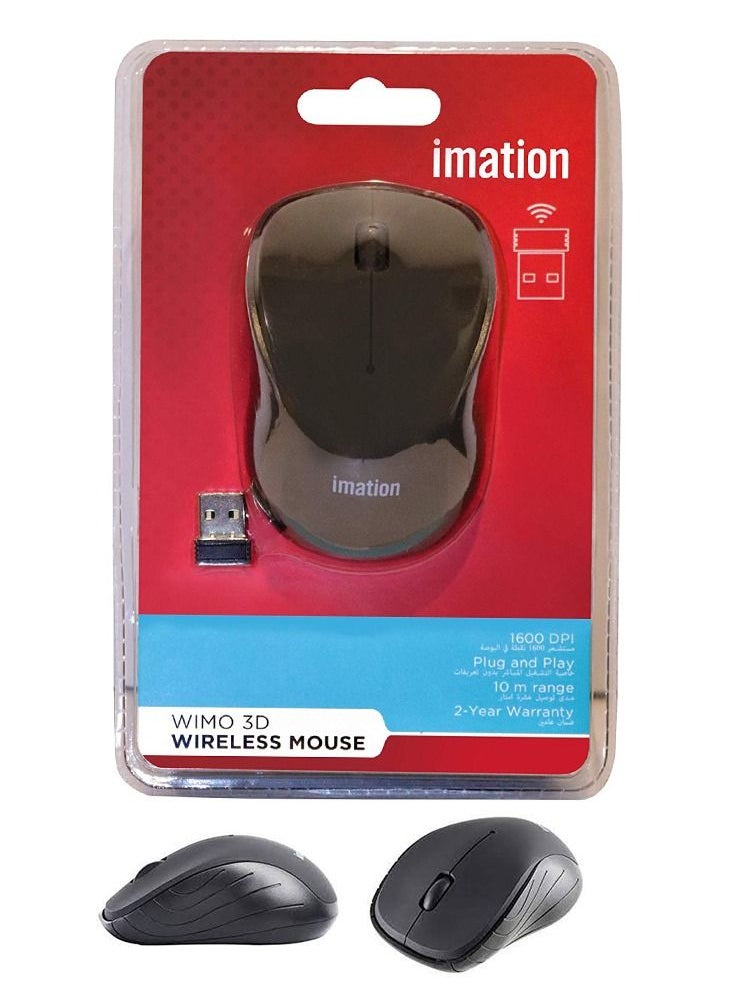 imation Wireless Mouse WIMO 3D Black 