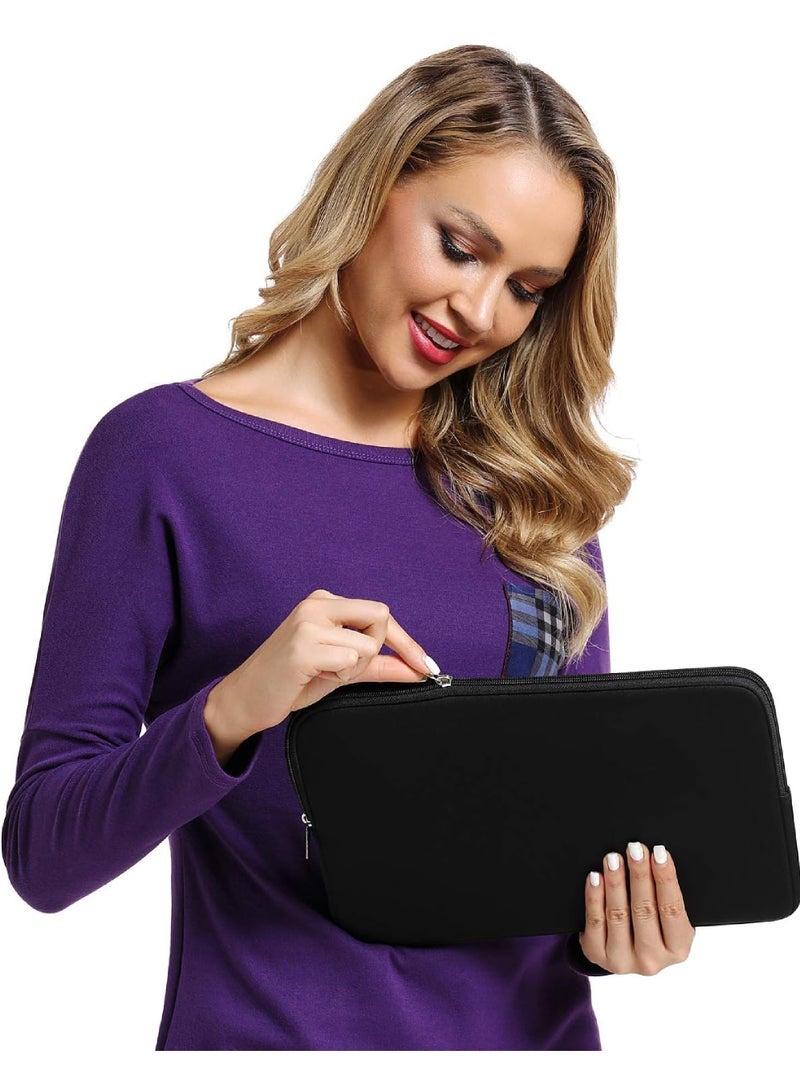 Captaintech Laptop Sleeve 13 Inch Cover Protective Case Compatible with Apple MacBook Air 13.3 Inch Mac Pro M1 Surface Lenovo Dell HP Bag Computer Pouch Accessories Travel Carrying Case Neoprene - Image 2