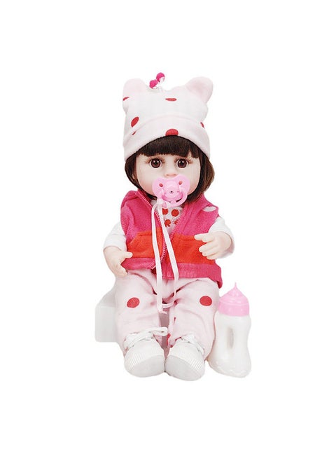 Rebirth Baby Doll, 38cm Realistic Vinyl Dolls, Interactive Children's Toys, Early Education Tools That Help Infants and Toddlers Grow and Develop
