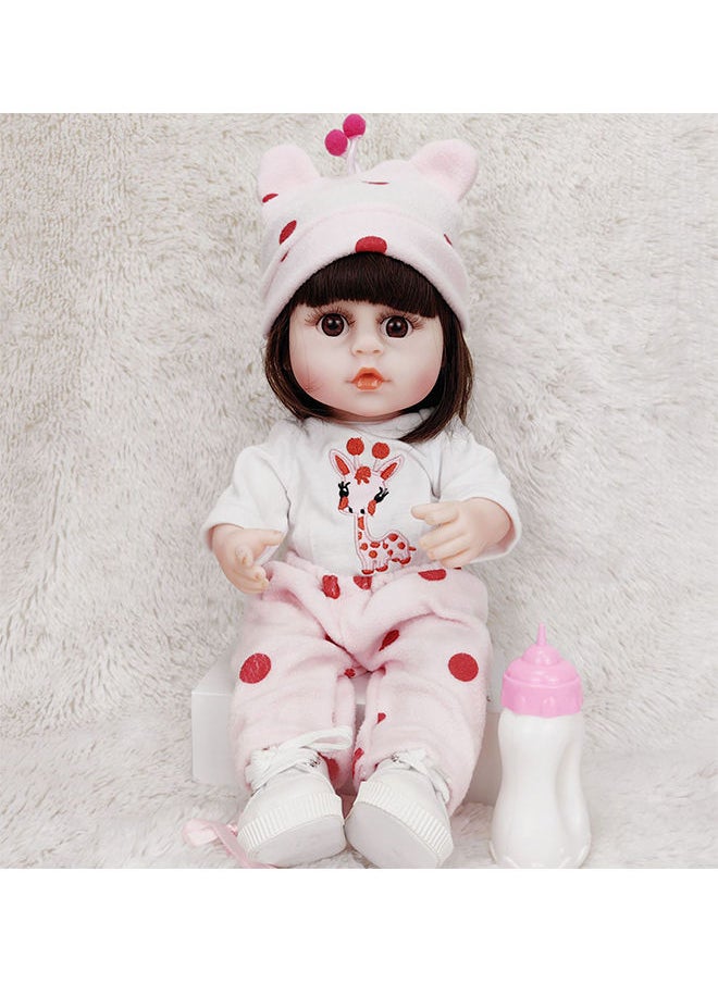 Rebirth Baby Doll, 38cm Realistic Vinyl Dolls, Interactive Children's Toys, Early Education Tools That Help Infants and Toddlers Grow and Develop
