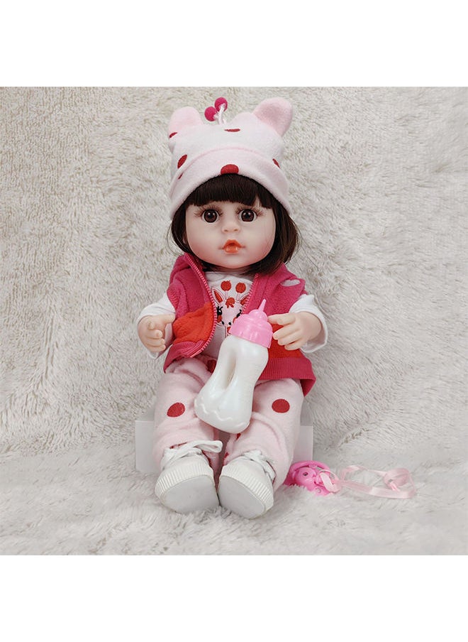 Rebirth Baby Doll, 38cm Realistic Vinyl Dolls, Interactive Children's Toys, Early Education Tools That Help Infants and Toddlers Grow and Develop
