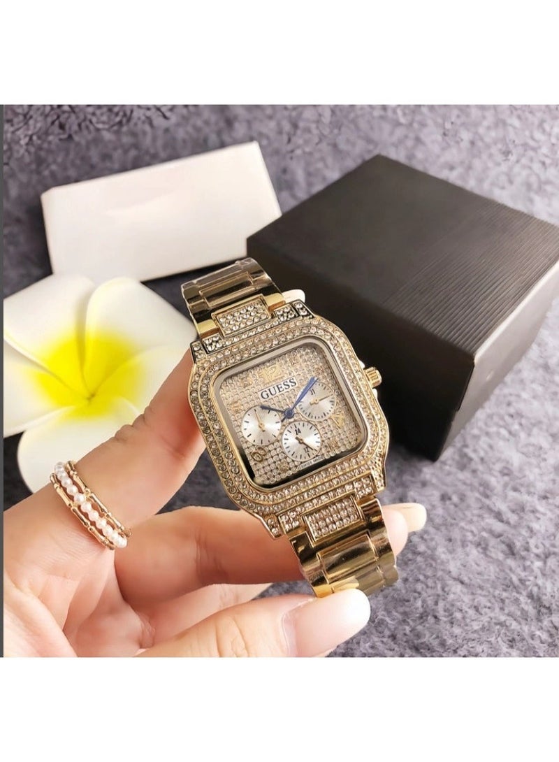 Marciano by Guess jewelry watch, white dial inlaid with diamonds