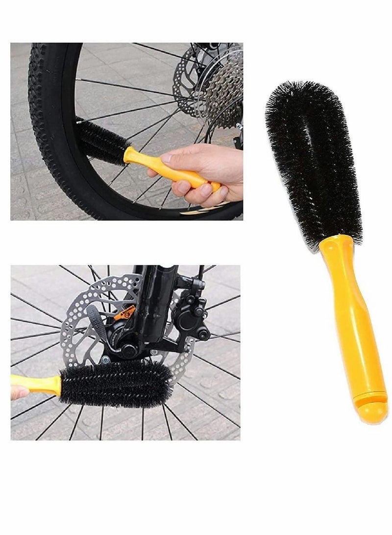 Y&D 6 in 1 Cleaning Brush Tool Kit Bike Precision Bicycle Set Chain Cycling Clean Tire Brushes Including Scrubber Suitable for Mountain Road and Folding - Image 5