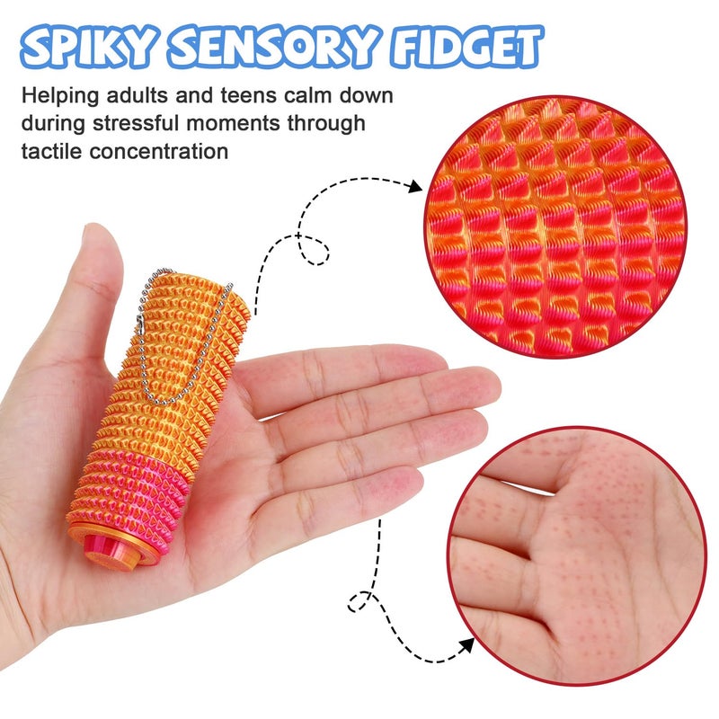 SASBSC 3PCS Little Ouchies Pain Fidget, Pocket Fidget Toys for Adult, 3D Printed Mini Pain Stim Tool Design for Anxiety, Focus&Stress, Spiky Sensory Toys Stress Relief Gifts for Office, Travel - Image 2