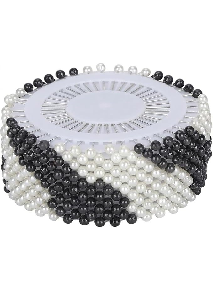 Large Set of 80 Black & White Hijab Pins with Assorted Modern Designs – Secure Hold and All-Day Stability Without Damaging Fabric – Perfect for Daily Use, Travel, and Special Occasions - Image 1