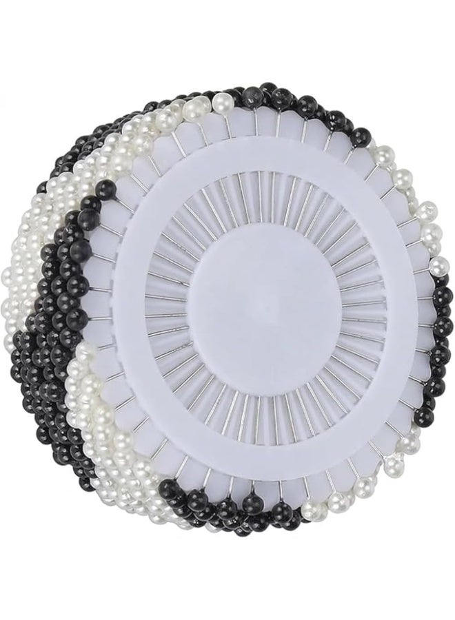 Large Set of 80 Black & White Hijab Pins with Assorted Modern Designs – Secure Hold and All-Day Stability Without Damaging Fabric – Perfect for Daily Use, Travel, and Special Occasions - Image 5