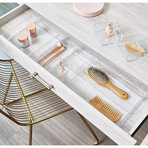 InterDesign iDesign Clarity Kitchen Drawer Organizer for Silverware, Spatulas, Gadgets - Medium, 8" x 8" x 2", Clear - Image 5