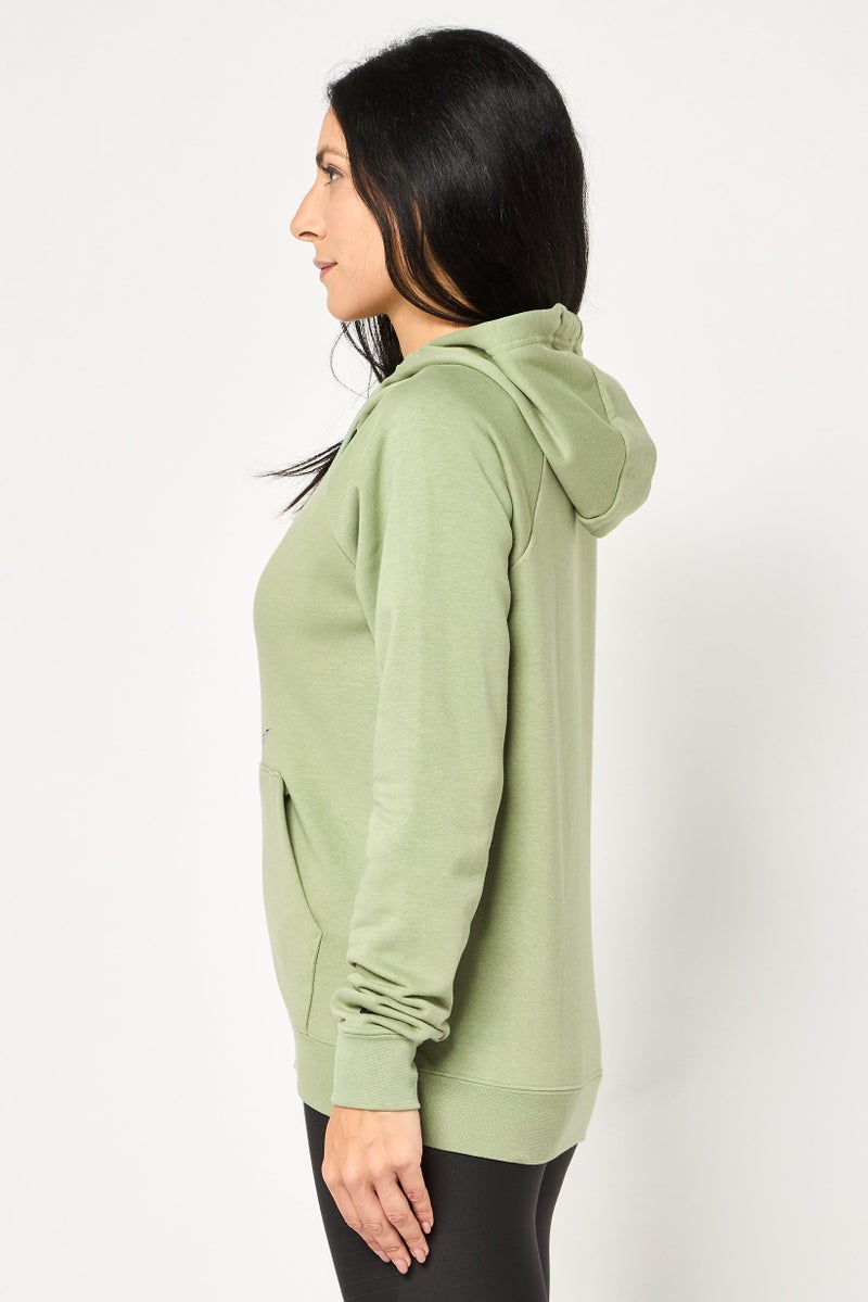 Nike Women Sportswear Fit Long Sleeve Training Hoodie, Sage - Image 3