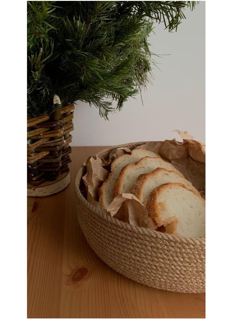 Hayah Handmade Burlap Organizer by Trendys - Boho Decor - Handmade Burlap Organizer  - Image 2