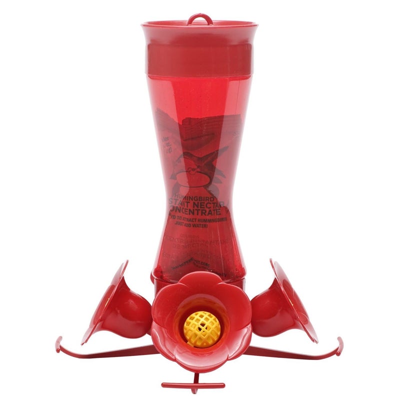 Perky-Pet Red Hummingbird Feeder - Pinch Waist Design for Easy Feeding - Humming bird Feeder for Outdoors - 403CP - 8 oz Capacity - Image 1