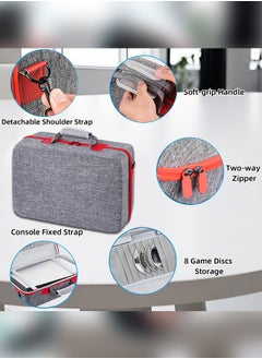 Necomi Portable Case For Ps5 Slim Console, Hardshell Protective Case Travel Case For Playstation 5 Slim Console Disc/Digital Gray  - Image 2