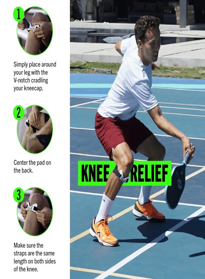 ProBand KneedIT® Therapeutic Band for Knee Pain Relief, Anatomically Focused Dynamic Compression Band for Arthritis, Tendinitis, Runner’s Knee (chondromalacia) & Jumpers Knee (patella tendonitis), - Image 3