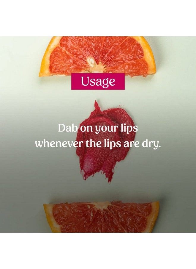 vilvah STORE - Grapefruit Lip Balm ; For Dry Damaged And Chapped Lips ; Moisturizing Lip Balms ; Enriched With Shea Butter Unrefined Beeswax & Essential Oils ; 10G (Multicolor ) - Image 1