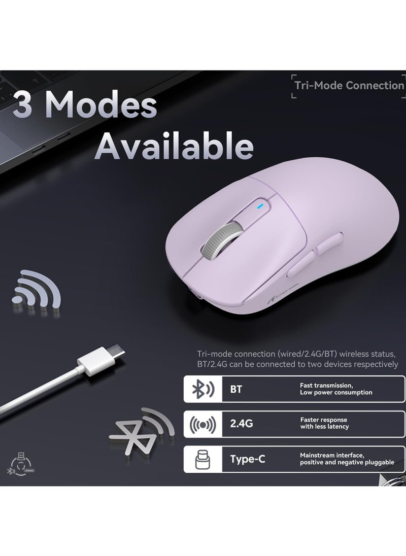 Attack Shark - X3 Lightweight Wireless Gaming Mouse with Tri-Mode 2.4G/USB-C Wired/Bluetooth,Up to 26K DPI, PAW3395 Optical Sensor,5 programmable Buttons for PC/Laptop/Win/Mac - Image 1