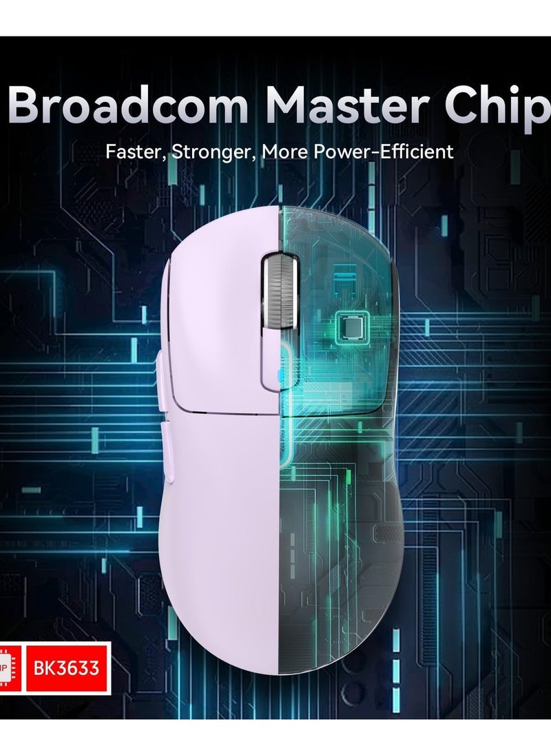 Attack Shark - X3 Lightweight Wireless Gaming Mouse with Tri-Mode 2.4G/USB-C Wired/Bluetooth,Up to 26K DPI, PAW3395 Optical Sensor,5 programmable Buttons for PC/Laptop/Win/Mac - Image 1