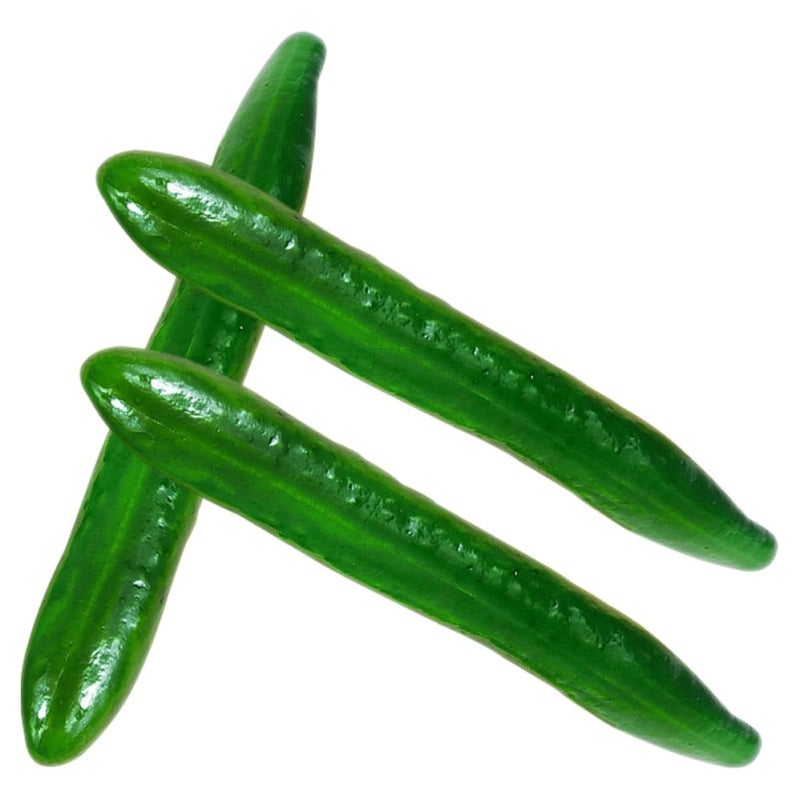 3Pcs Realistic Green Cucumber Foam Models For Restaurant Display Photography Props - Image 2