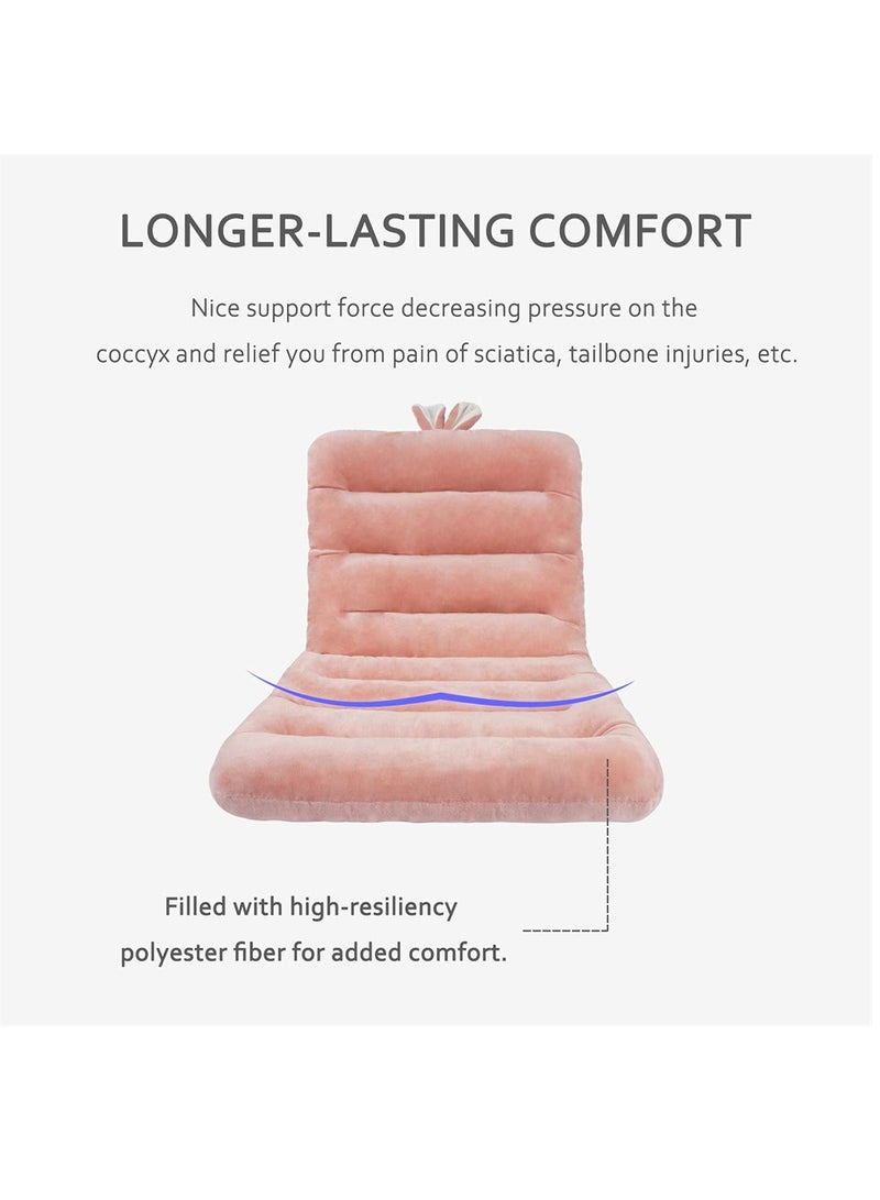 SYOSI Desk Chair Cushion, Cute Super Soft Office Chair Cushion Seat Cushion with Back Support Lounger Cushion with Fixing Band, Student Chair Cushion, 85×45cm - Image 5