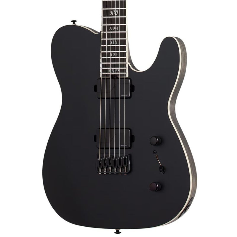 Schecter جيتار كهربائي شيكتر 1342 PT SLS Elite Evil Twin - أسود ساتان - Image 1