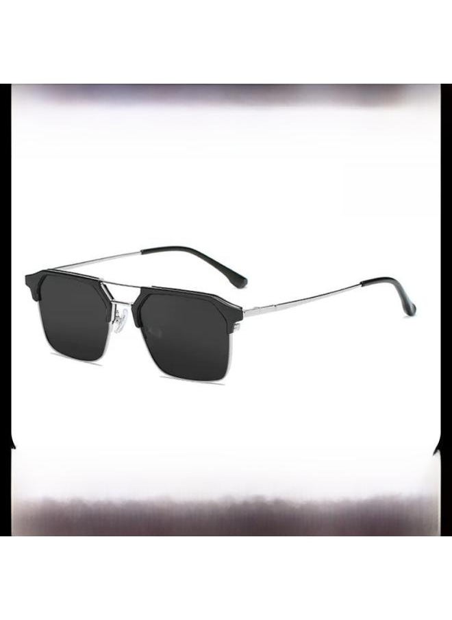 Generic New Handsome Half-frame Myopia Glasses Sunglasses Men's Driving With Special Anti-glare Anti-ultraviolet Sunglasses Tide 