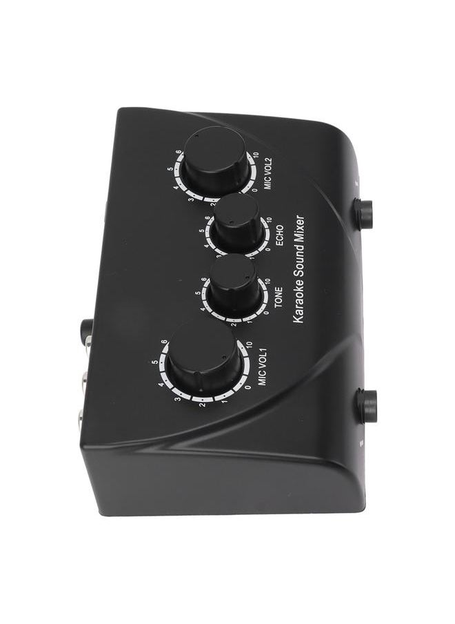 Thoraya Mini Portable Sound Mixer Karaoke Sound Mixer for Companies Family Gatherings 100‑240V US Plug  - Image 3