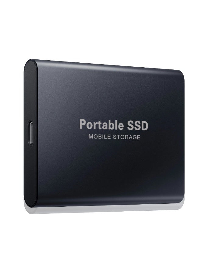 2TB Portable External Hard Drive, Mini SSD Hard Drives,Solid State External Drives,Computer Backup Drive,USB 3.1 to Type-C Support Data Storage Transfer for Windows XP PC Laptop and Mac(Black) - Image 1