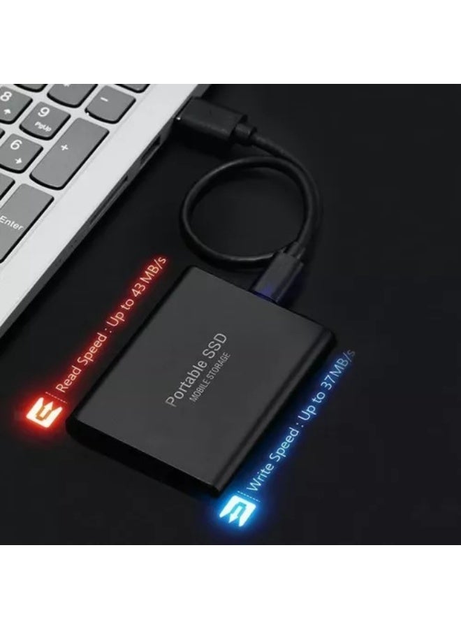 2TB Portable External Hard Drive, Mini SSD Hard Drives,Solid State External Drives,Computer Backup Drive,USB 3.1 to Type-C Support Data Storage Transfer for Windows XP PC Laptop and Mac(Black) - Image 2