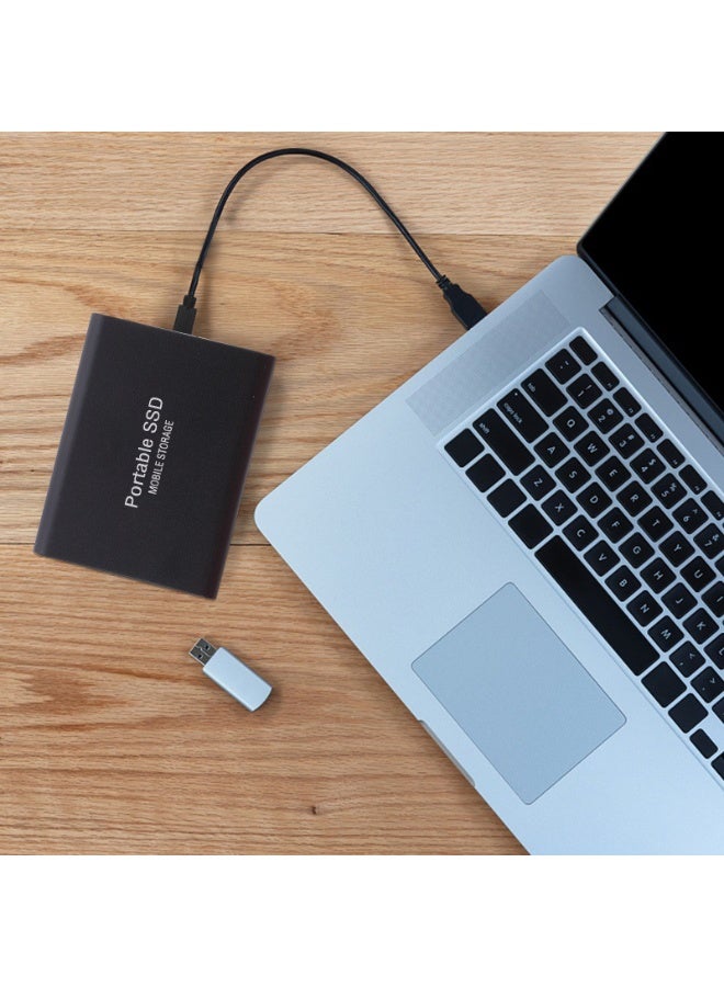 2TB Portable External Hard Drive, Mini SSD Hard Drives,Solid State External Drives,Computer Backup Drive,USB 3.1 to Type-C Support Data Storage Transfer for Windows XP PC Laptop and Mac(Black) - Image 4
