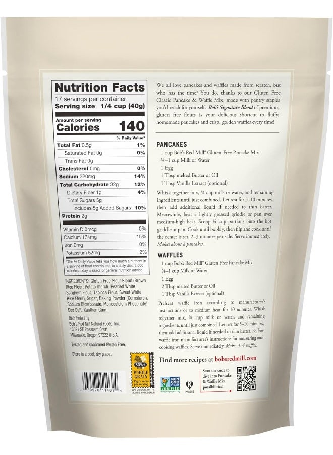 Bob's Red Mill Gluten Free Pancake Mix, 24oz (Pack of 4) - Whole Grain, Non-GMO, Kosher - Image 2