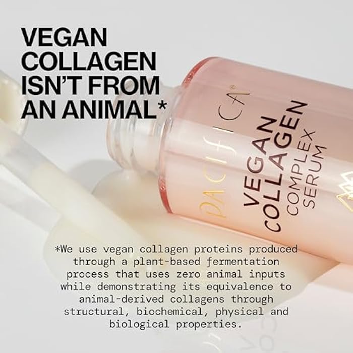 Pacifica Vegan Collagen Complex Face Serum Anti Aging Hydrating Serum w/Hyaluronic Acid for Plumping & Firming Collagen Boosting Facial Serum for Fine Lines & Wrinkles Clean Dermatologist Tested - Image 2
