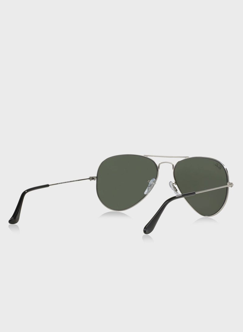 Ray-Ban 0Rb3025 Aviator Large Metal Sunglasses - Image 4
