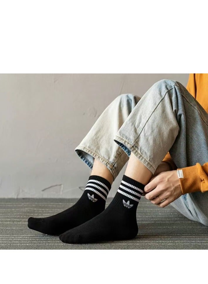 Adidas Three Pair Gift Box Men's and Women's Sports Socks Men's and Women's - Image 4