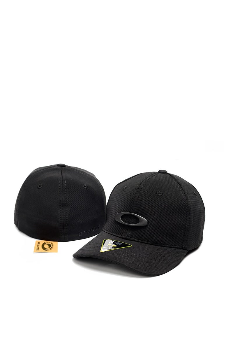 Oakley Black Cap with Signature Oval Logo