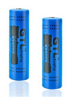 2 Pcs/Pack 3.7V 18650 12000mAH Li-ion Rechargeable Battery for Flashlight Torch,Electric Tools,Remote Control, Mobile Power, Small Fan, Radio, Toys (12000mAH) (Blue)