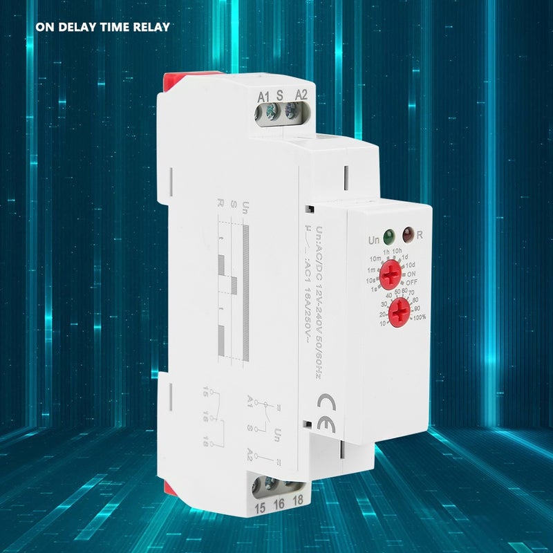 GRT8-A1 Mini Power On Delay Time Relay DIN Rail Type AC/DC 12V~240V - Image 5