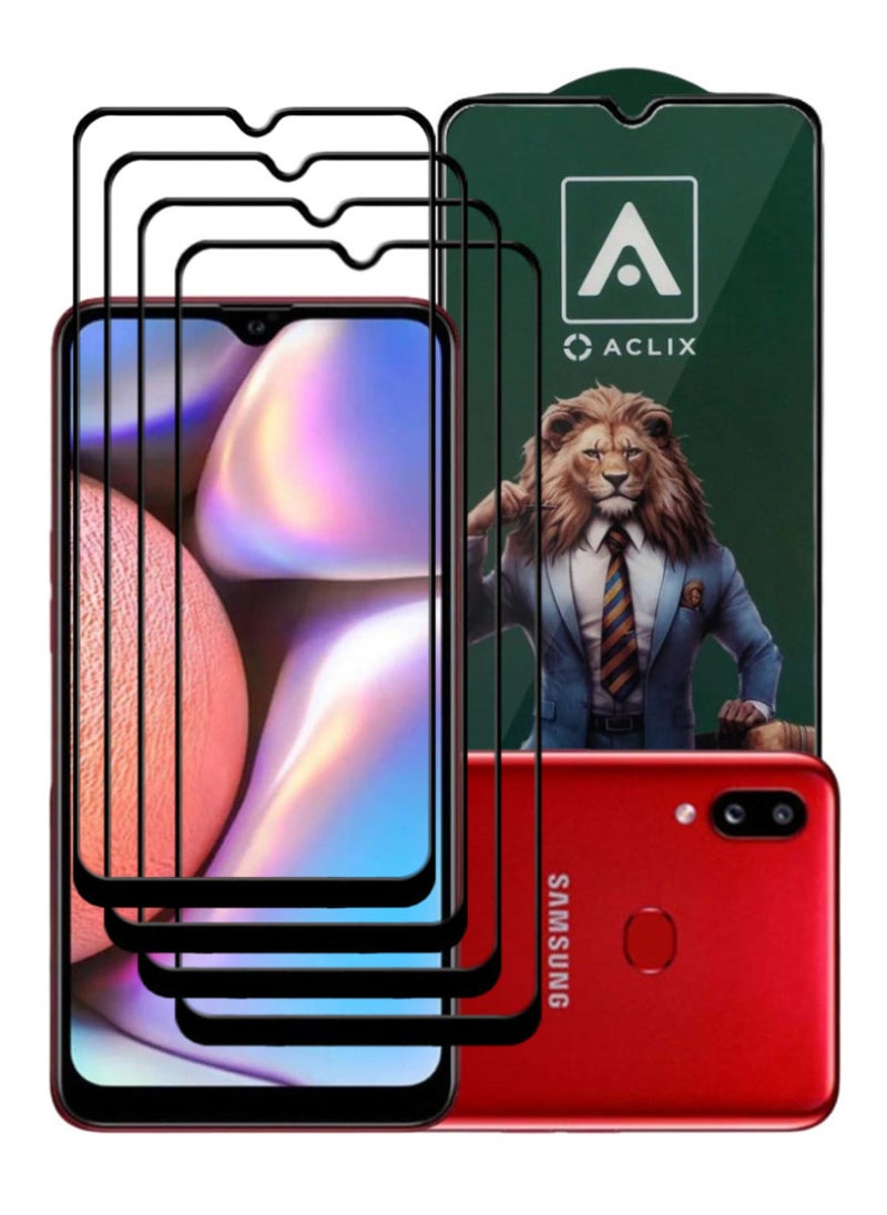 ACLIX 4 Pieces Antistatic ESD Dustproof Premium Quality High Definition Tempered Glass Screen Protector Designed For Samsung Galaxy A10s - Image 1