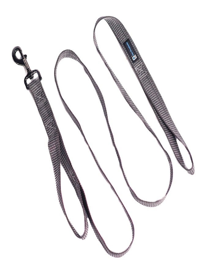 Blue-9 Reflective Dog Leash, Multi-Function 6 Foot Adjustable Lead with Traffic Loop and 3M Reflective Stitching for Obedience, Running, and Agility Training, Made in The USA, Medium/Large, Grey - Image 1