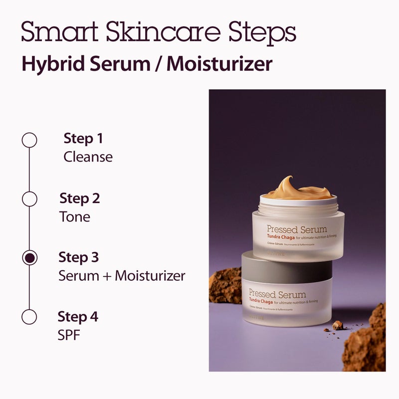 BLITHE Pressed Serum Tundra Chaga | Korean Moisturizer | Anti Aging Cream & Skin Tightening Cream for Face | Formula for an Instant Face Lift, 1.68 fl oz - Image 5