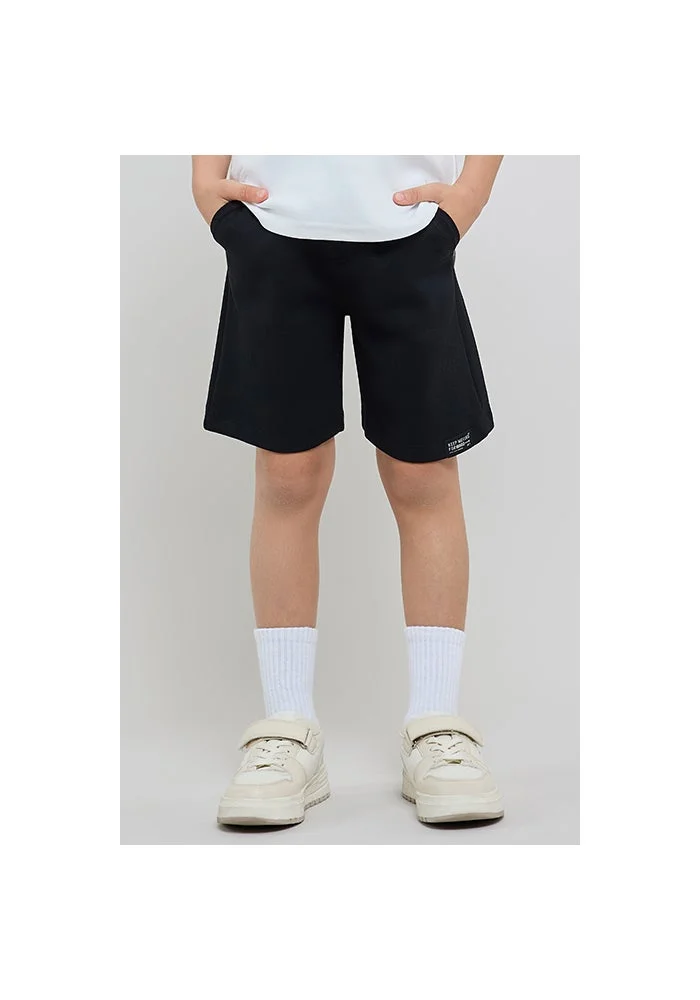 أر أند بي Solid Shorts with Drawstring Waist