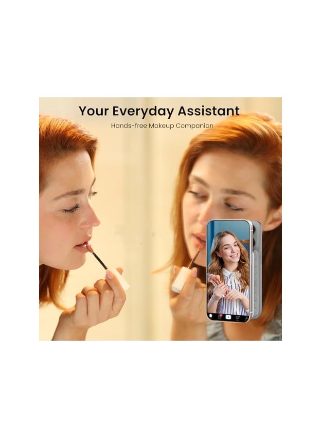 Green Tiger 2 Pack Silicone Double-Sided Suction Phone Case Detachable Mount for iPhone and Android Cellphones, Strong Adhesion Holder Hands Free for Selfies and Videos - Transparent - Image 3