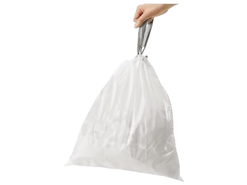 simplehuman Code R Custom Fit Drawstring Trash Bags, 10 Liter / 2.6 Gallon, 12 Refill Packs (240 Count) - Image 4