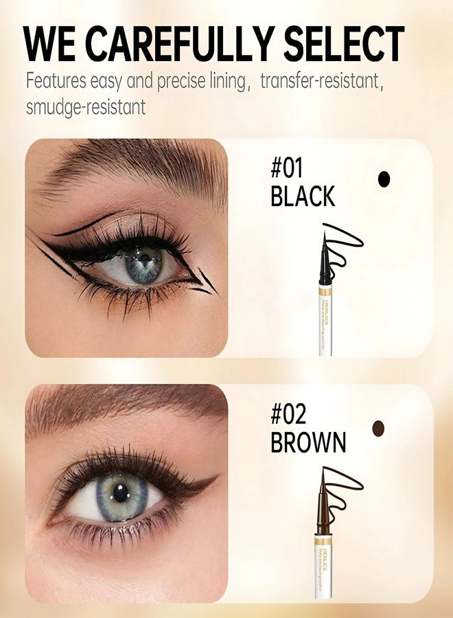 Henlics Paris Sharp and Dazzling Eyeliner - 24 Hr Waterproof Eyeliner - Image 5