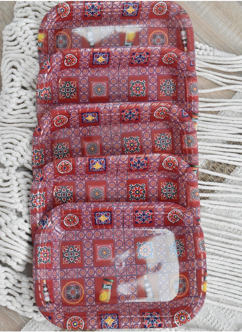 لحظة مرح - صحون رمضان بلاستيك 5 قطع - Image 1