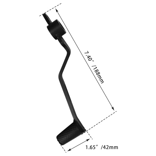 FOVPLUE Rear Brake Lever Pedal for Kawasaki Ninja 400 2018-2024, Z400 2019-2024,Ninja 500 2024-2025,Z500 2024-2025,Replace for 43001-0756,Black - Image 4
