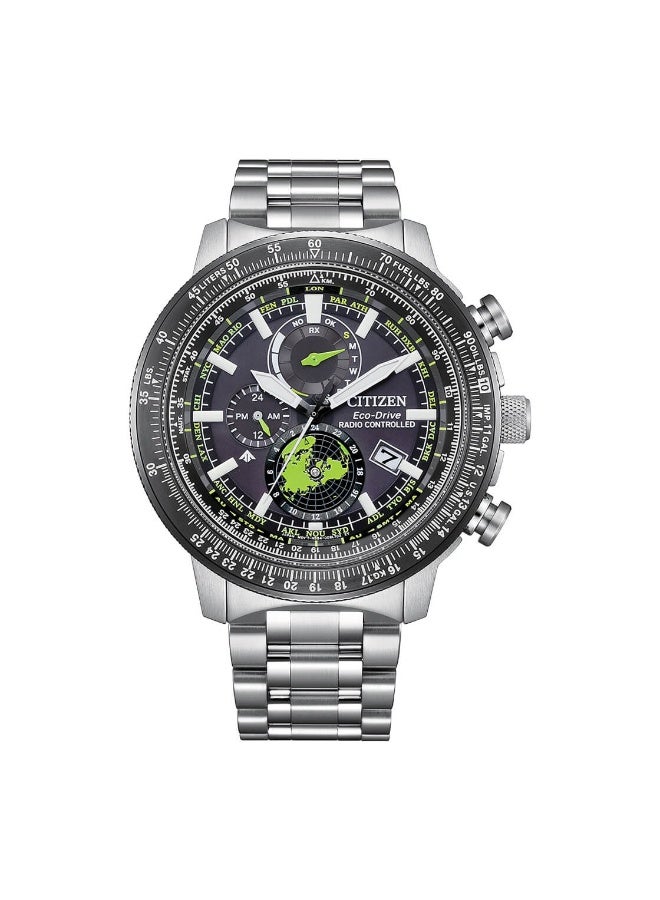 CITIZEN Citizen Promaster BY3006-53E Men’s Watch, Satellite Wave GPS Black Dial 46mm 200M WR Eco-Drive - Image 4