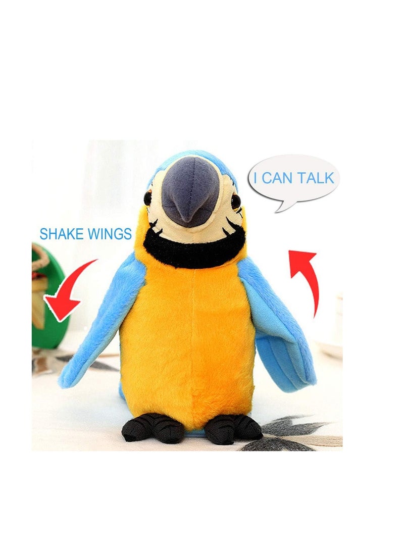 ECVV Cutiest Talking Parrot Toy Mimicry Pet Speaking Plush Toy Repeat What You Say Waving Wings Electronic Record Bird Toy Stuffed Animal Interactive Sensory Educational Toy Birthday Xmas Gift  - Image 2