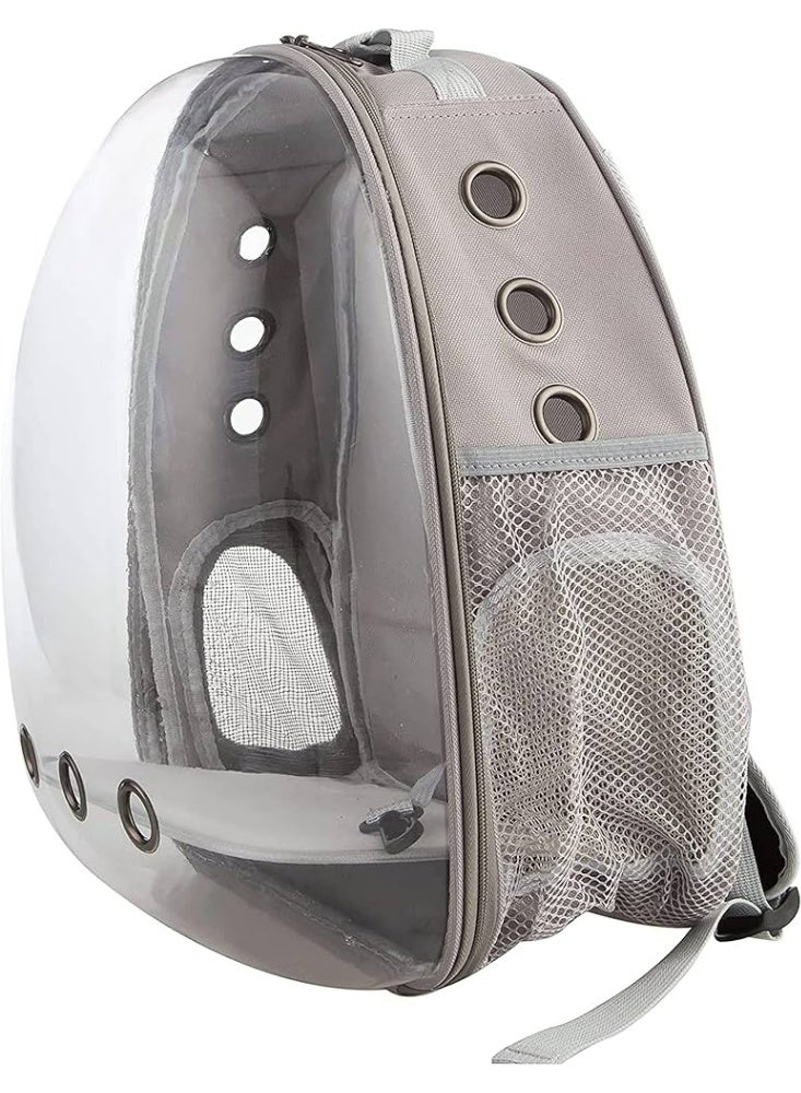 Pet Carrier Backpack, Transparent Bubble Design, Breathable Mesh Ventilation, 4 Colours Available - Image 1