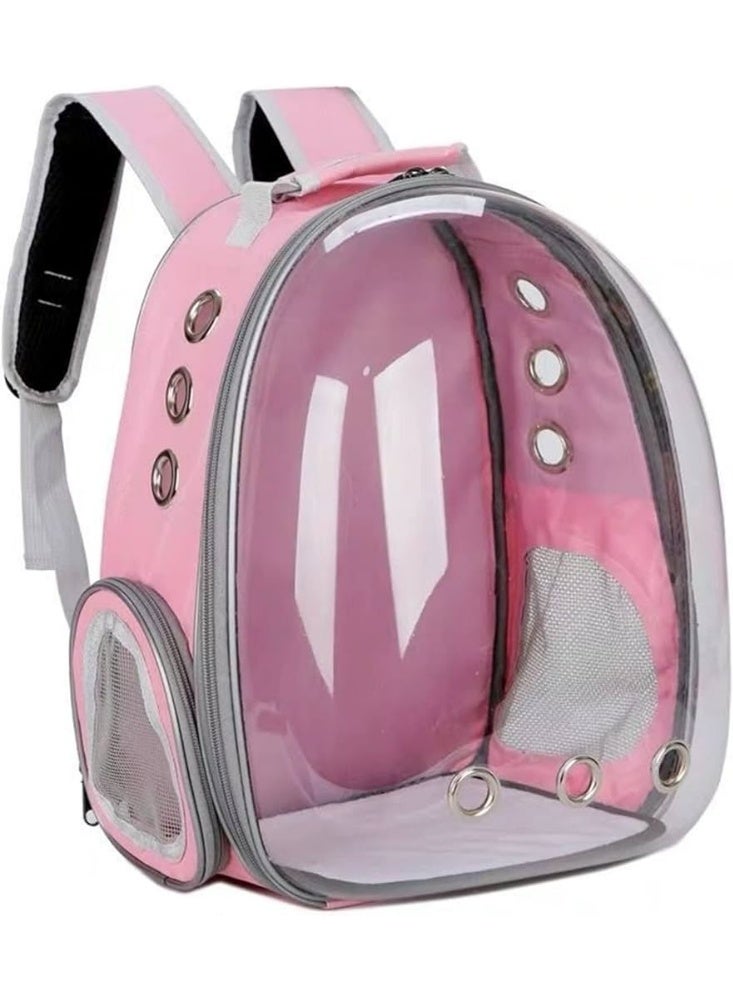 Pet Carrier Backpack, Transparent Bubble Design, Breathable Mesh Ventilation, 4 Colours Available - Image 2